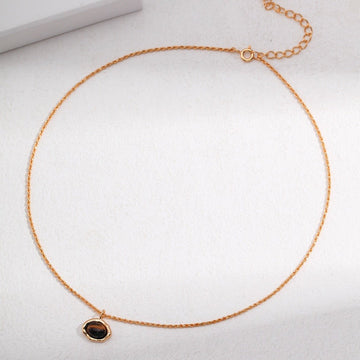 Coralie Necklace(Tiger's eye)