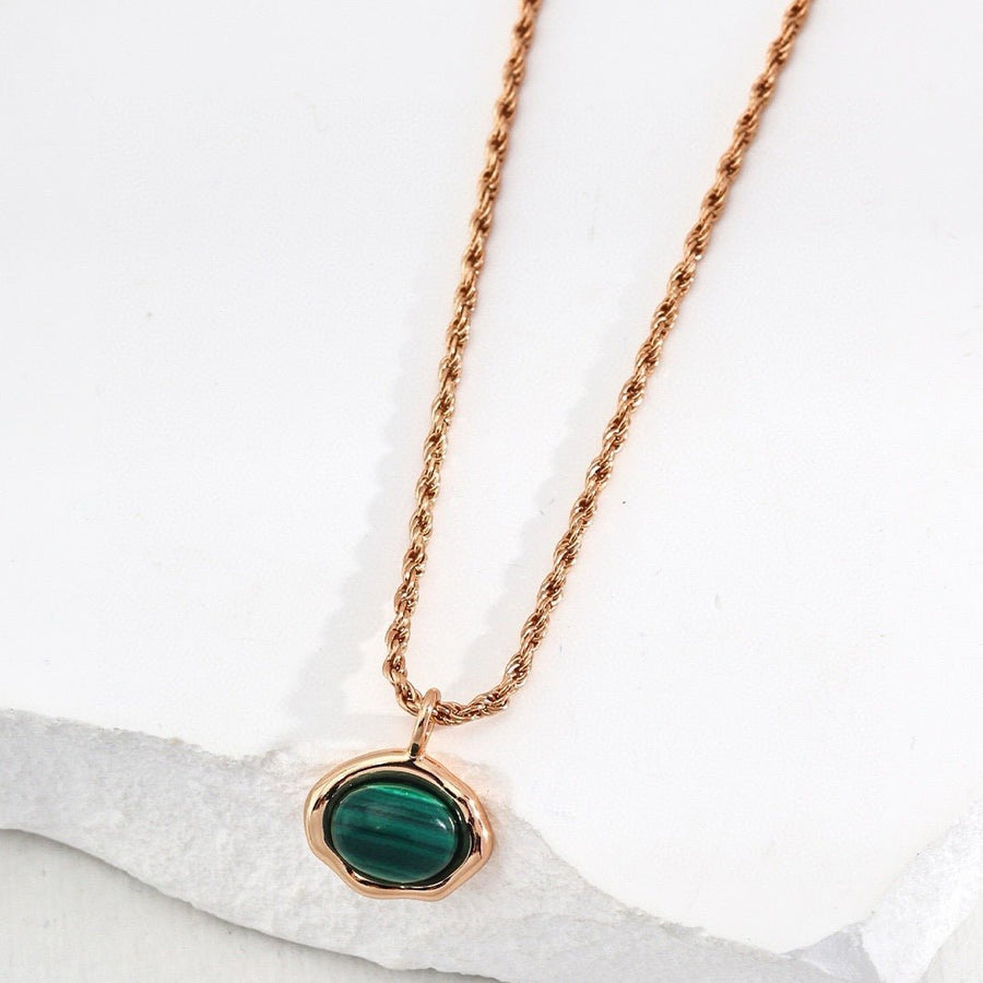 Coralie Necklace(Malachite)