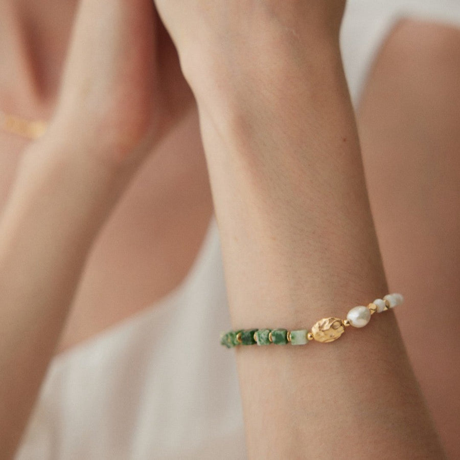 Green Abalone Pearl Bracelet