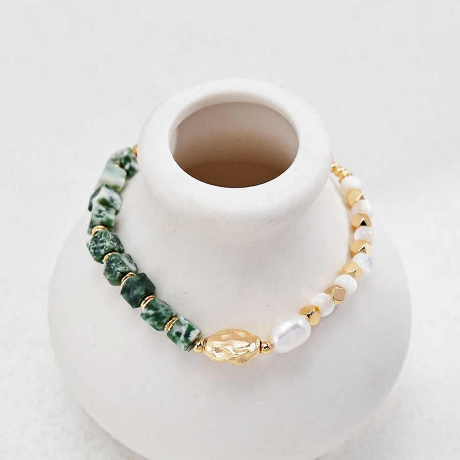 Green Abalone Pearl Bracelet