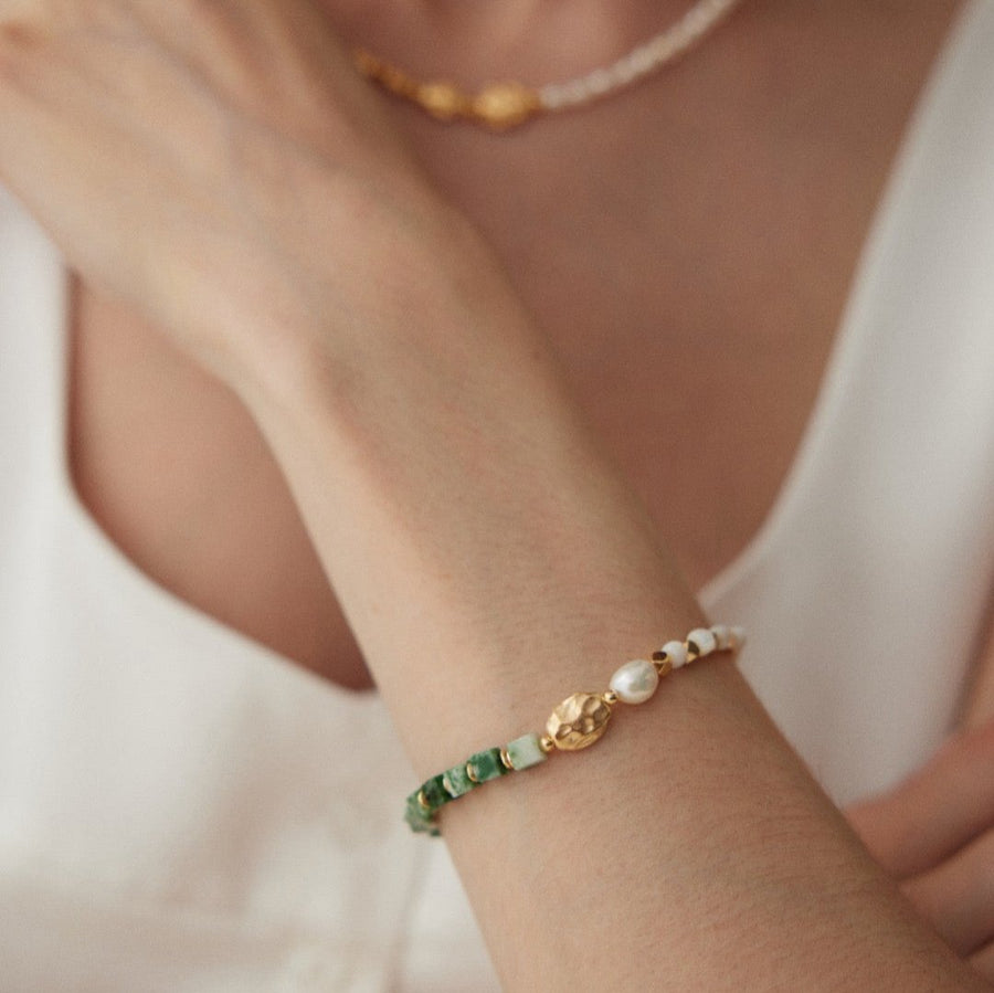 Green Abalone Pearl Bracelet