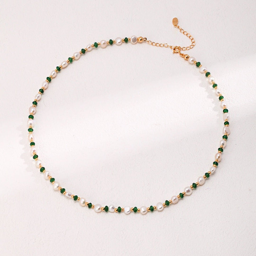 Emerald Pearl Necklace