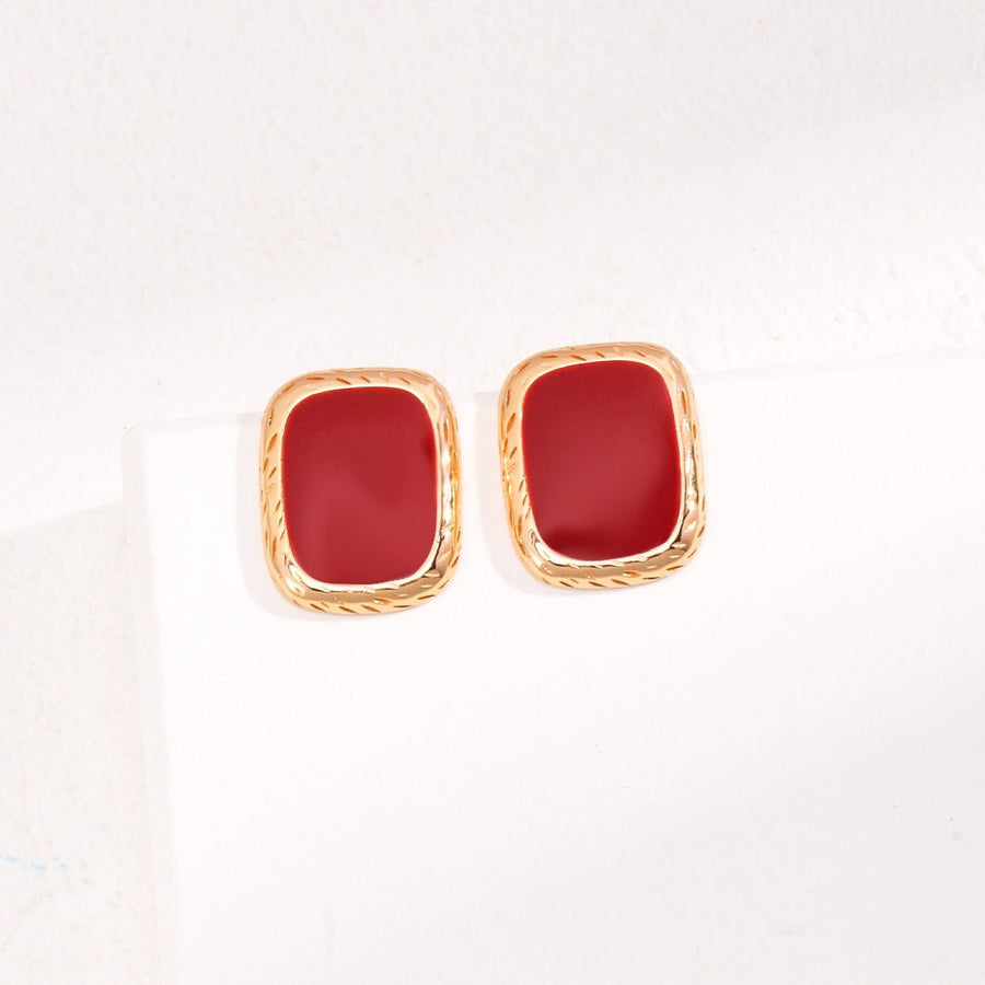 Reverie Red Glaze Earring