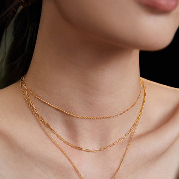 Anastasia Moon Chain (2 Lines) - Elegant dual-layered design